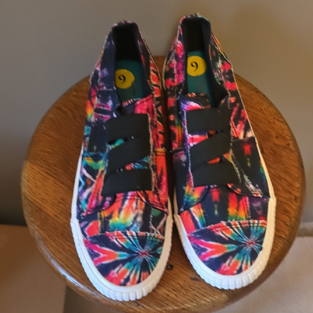 Womens BLOWFISH Tie-Dye Slip-On Sneakers - Multicolor